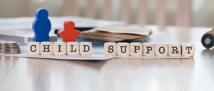 Child support spelled out by blocks
