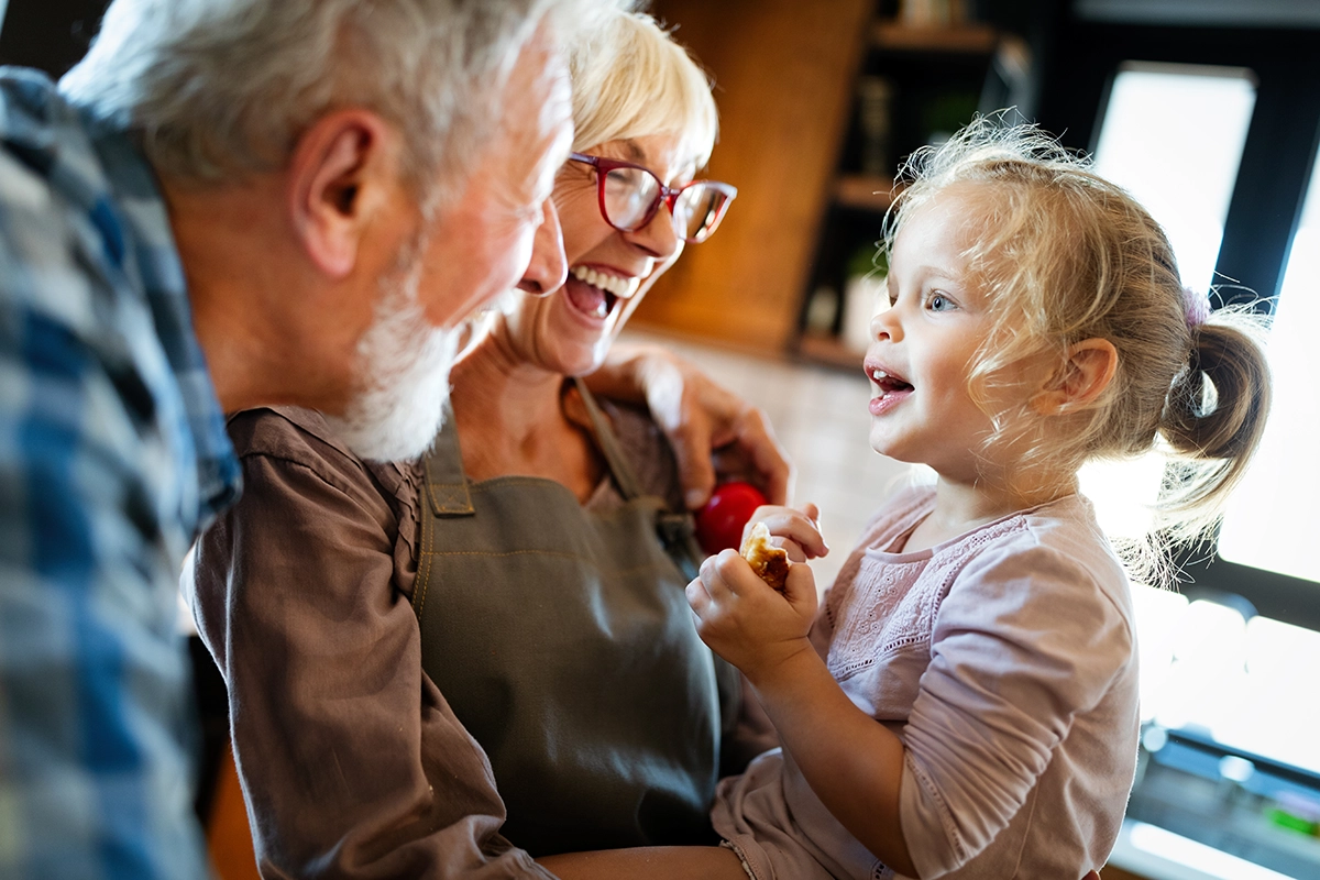 grandparents rights grandparents playing with their grand daughter